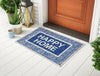Anti Skid Dark Blue 100% Nylon Small Small Foot Mat - Unwinders Happy Home By Spaces