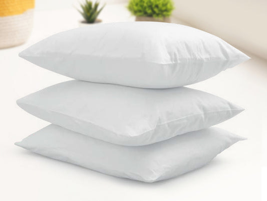 Solid White Polyester Pillow - Anti Bacterial By Welspun