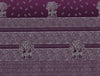 Floral Grape Juice - Dark Voilet 100% Cotton Large Bedsheet - Gond Art - Rangana By Spaces