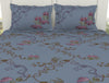 Floral Thistle - Light Voilet 100% Cotton King Fitted Sheet - Lattice By Spaces