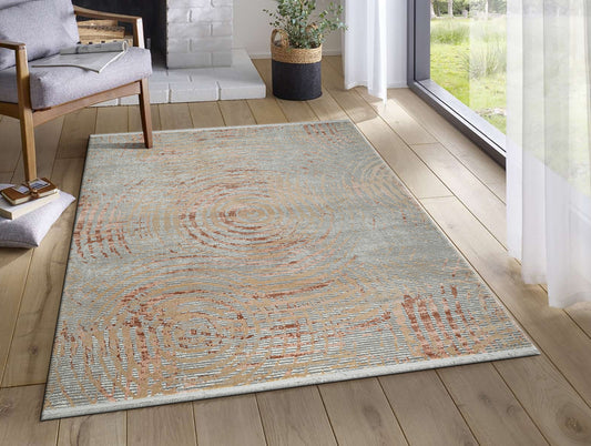 Rust Colorfast Polypropylene Woven Carpet - Asher By Spaces