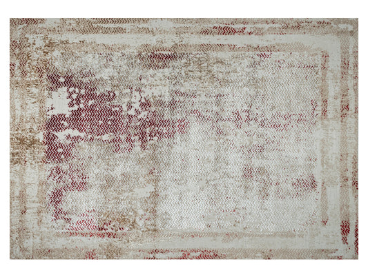 Red Multilayer Texture Soft Polyester Woven Carpet - Aria By Spaces