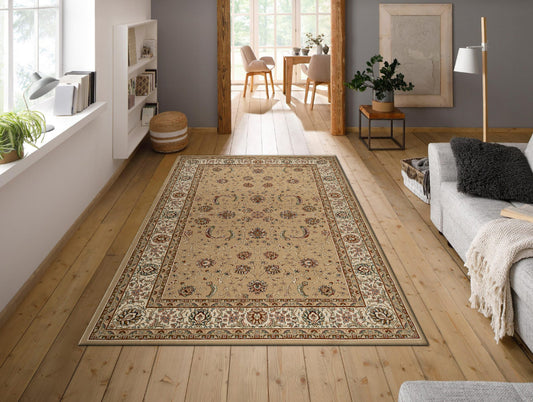 Beige Multilayer Textur Polypropylene Woven Carpet - Gianna By Spaces