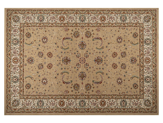 Beige Multilayer Textur Polypropylene Woven Carpet - Gianna By Spaces