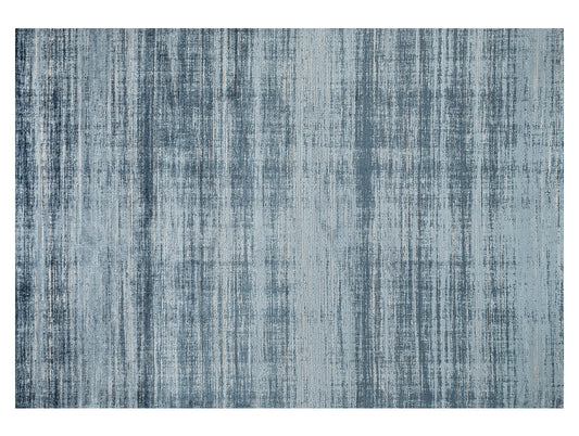 Blue Plush Feel Acrylic Woven Carpet - Grace By Spaces