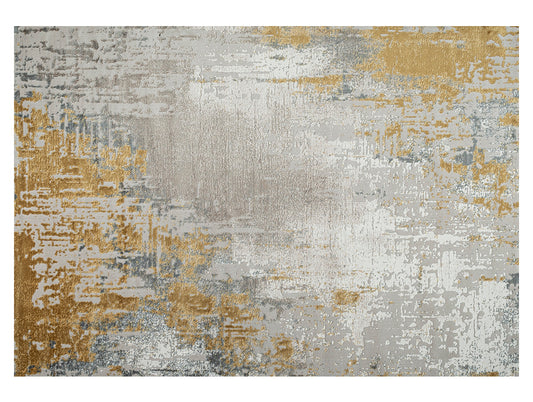 Mustard Plush Feel Acrylic Woven Carpet - Grace By Spaces