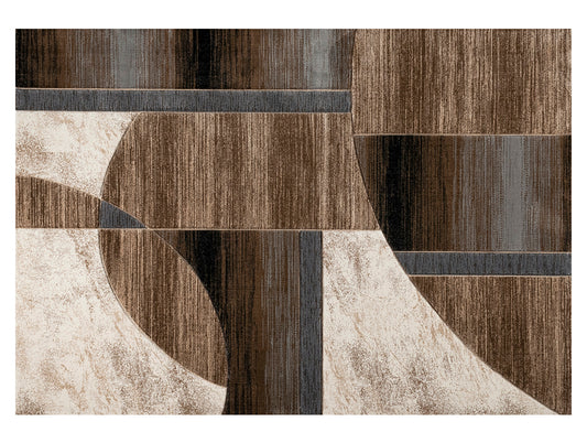 Black Plush Feel Polypropylene Woven Carpet - Idika By Spaces