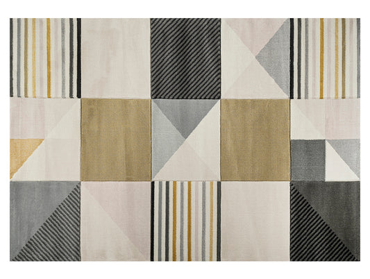 Beige Multilayer Texture Polypropylene Woven Carpet - Meraki By Spaces