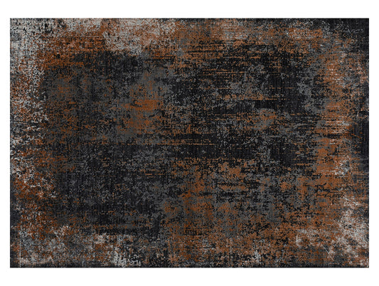 Rust Plush Feel Polypropylene Woven Carpet - Iva By Spaces