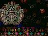 Floral Dark Brown Polyester Fleece Blanket - Banjara - Rangana By Spaces