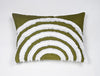 Abstract Green Olive-Dark Green 100% Cotton Cushion Cover - Terra By Spun