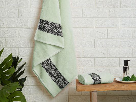 Aurum 2 Piece 100% Cotton Towel Combo Set - By Spaces