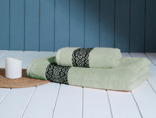 Aurum 2 Piece 100% Cotton Towel Combo Set - By Spaces