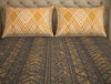 Geometric Orange 100% Cotton Double Bedsheet - Atrium By Spaces