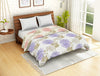 Floral Purple 100% Cotton Shell Double Quilt / AC Comforter - Atrium By Spaces