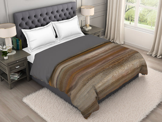 Abstract Chrome - Light Yellow Cotton Rich Double Quilt / AC Comforter - Bamboo Charcoal By Spaces