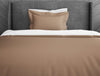 Solid Maple Sugar - Light Brown 100% Cotton Single Duvet Cover - Hygro By Spaces