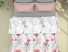 Floral Teaberry - Pink 100% Cotton Shell Double Quilt / AC Comforter - Blockbuster Plus By Spaces