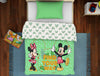 Disney Mickey/Minnie Mint - Light Green 100% Cotton Shell Single Quilt / AC Comforter - By Spaces