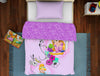 Disney Mixed Princess Lilac - Light Violet 100% Cotton Shell Single Quilt / AC Comforter - By Spaces