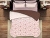 Ornate Coconut Cream - Light Blush 100% Cotton Shell Double Quilt / AC Comforter - Reagalis By Spaces