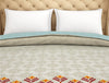 Floral Maroon 100% Cotton Shell Double Quilt / AC Comforter - Atrium Plus By Spaces