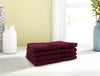 Berry-Dark Red 4 Piece 100% Cotton Face Towel - Welspun Anti Bacterial By Welspun