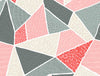 Geometric Peach - Orange 100% Cotton Single Bedsheet - Atrium By Spaces-1049571
