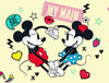 Character Cream-Light Yellow 100% Cotton Single Dohar - Disney Mickey By Spaces