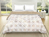 Geometric Brown/Cream 100% Organic Cotton Shell Double Quilt - Organic Cotton By Spaces-1052064