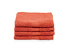 Poinciana-Red 4 Piece 100% Cotton Face Towel - Colorfas By Spaces