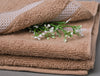 Chocolate - Dark Brown 2 Piece 100% Cotton Hand Towel - Hygro By Spaces