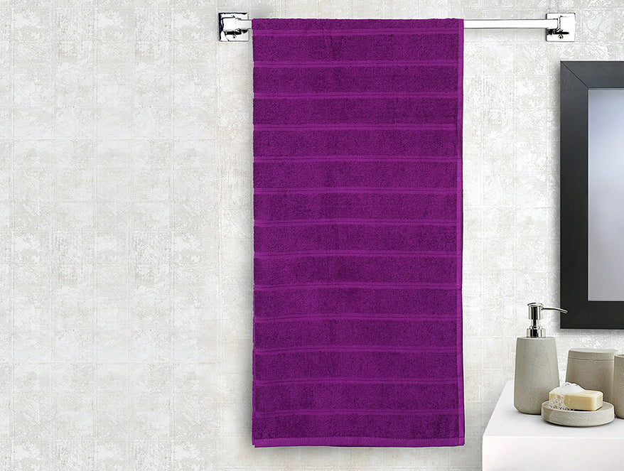 Violet 100% Cotton Bath Towel - Livelite By Spaces