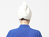White 1 Piece 100% Cotton Turbie Towel - Exotica By Spaces-1055154