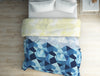 Geometric Blue 100% Cotton Shell Double Quilt / AC Comforter - Deconstructed By Spaces