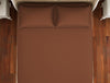 Solid Sequoia-Dark Brown Cotton Rich Large Bedsheet - Raang By Welspun