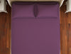 Solid Phiox-Dark Violet Cotton Rich Large Bedsheet - Raang By Welspun