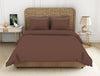 Solid Brown 100% Cotton Large Bedsheet - Essentials Solid By Spaces