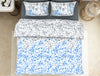 Floral Chinablue - Blue 100% Cotton Double Bedsheet - Bonica By Spaces-1056268