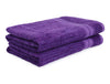 Blue Grass - Dark Blue 2 Piece 100% Cotton Towel Set - Edria Plus By Spaces