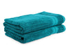 Deep Lavendar - Blue 2 Piece 100% Cotton Towel Set - Edria Plus By Spaces