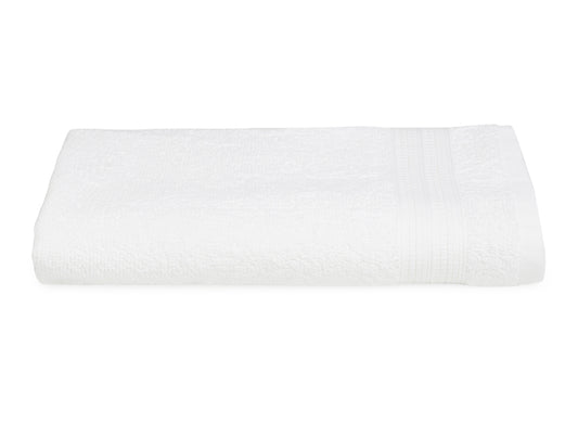 White-White 1 Piece 100% Cotton Ladies Bath Towel - Day2Day By Spaces-1058534