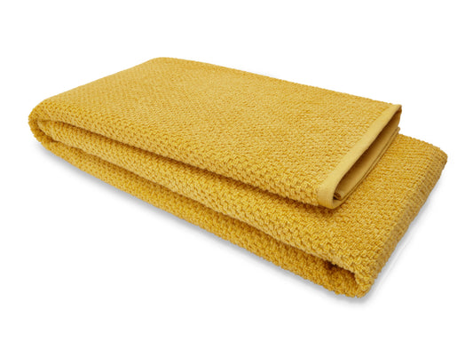 Sunflower - Dark Yellow 100% Cotton Bath Towel - Swift Dry By Spaces