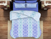 Geometric Nile Blue-Aqua 100% Cotton Double Bedsheet - Geostance By Spaces