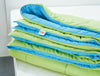 Solid Sapgren/Aqu Blu - Light Green Microfiber Shell Single Quilt / AC Comforter - Silkysoy By Spaces