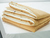 Solid Camel/Ivory - Light Brown Microfiber Shell Double Quilt / AC Comforter - Silkysoy By Spaces