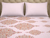 Welspun Anti Bacterial 100% Cotton Double Bedsheet-Pink Marshmallow