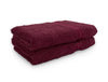 Berry-Dark Red 2 Piece 100% Cotton Hand Towel - Welspun Anti Bacterial By Welspun