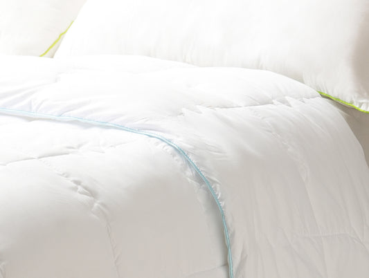 Solid White Polyester Single Quilt / AC Comforter - Microgel By Spaces