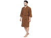 Supersoft Brown Medium Bath Robe - Dew By Welspun